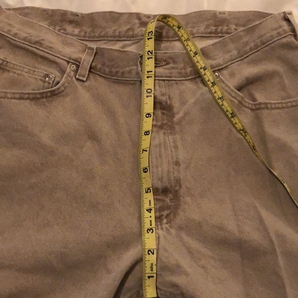 Men’s Lee Riveted Tan Jeans 38X34 - Picture 12 of 15